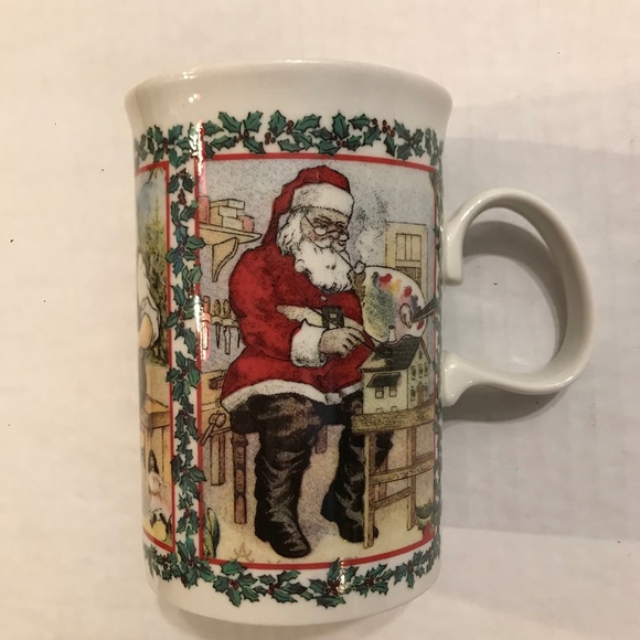 Set Of 2 “Merry Christmas” Mugs By Dunoon 4” Tall Made In Scotland - Picture 4 of 13